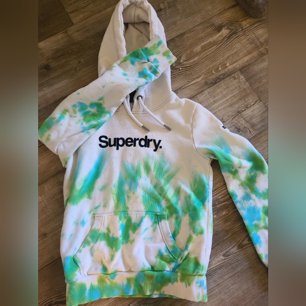 Hand dyed superdry hoodie